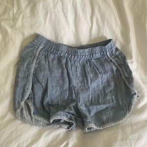 Madewell elastic waist band shorts